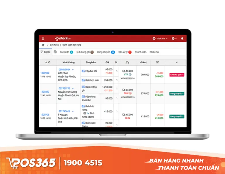 Nhanh.vn - Tối ưu điều chuyển vật tư đa điểm