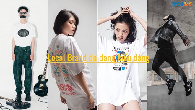 Local Brand có mẫu mã đa dạng