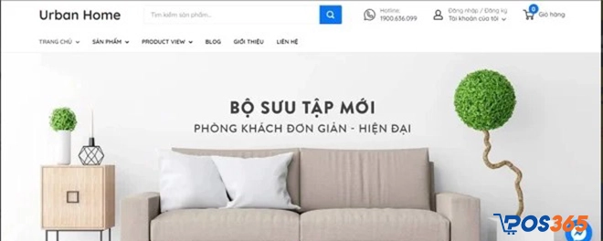 Mẫu template bán hàng Urban Home