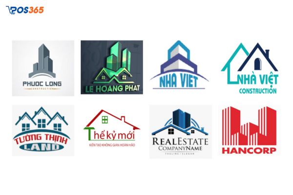 Mẫu logo vật liệu xây dựng 6