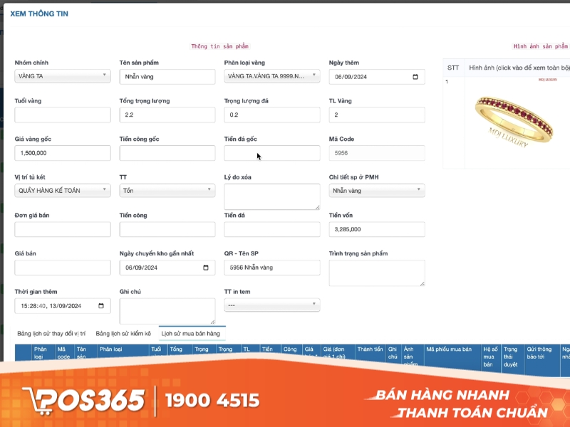 Phần mềm quản lý chuỗi cửa hàng bán lẻ vàng bạc Gold Shop Soft