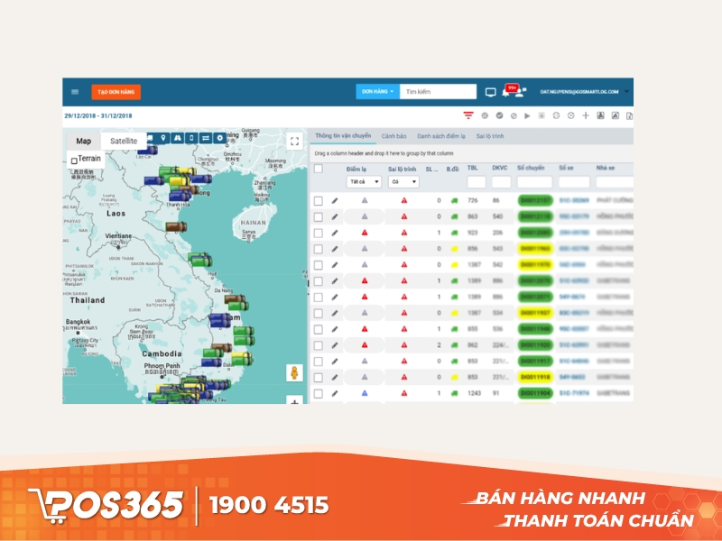 Phần mềm quản lý xe ô tô Smartlog