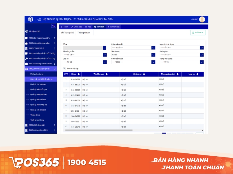 Phần mềm quản lý xe vận tải gFMS