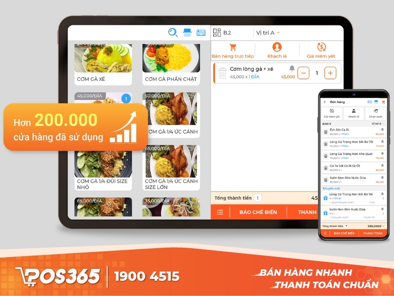 POS365 - App quản lý nhà hàng buffet trên cả điện thoại và máy tính