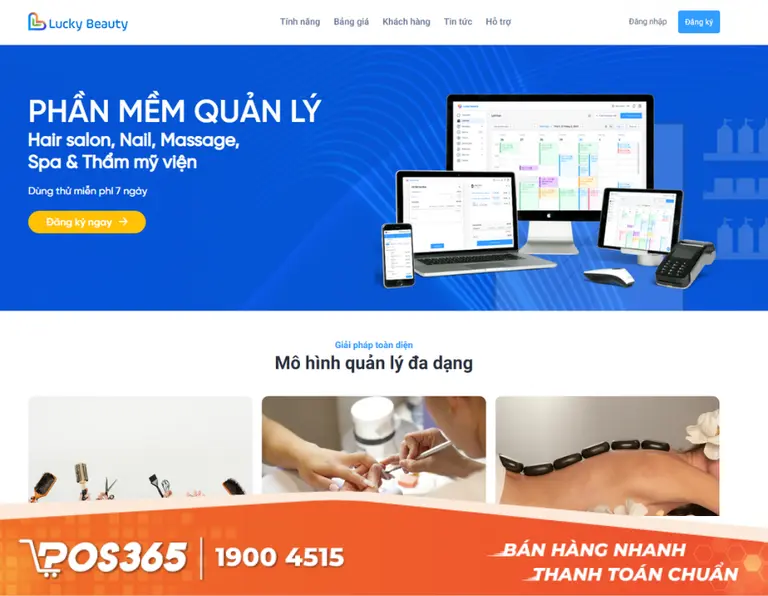 Lucky Beauty - Top phần mềm quản lý spa tích hợp công cụ SMS Marketing