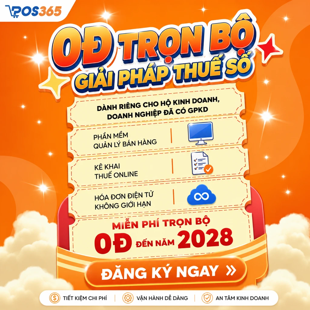 POS365 miễn phí trọn bộ phần mềm quản lý nhà hàng quán ăn đến hết 2028