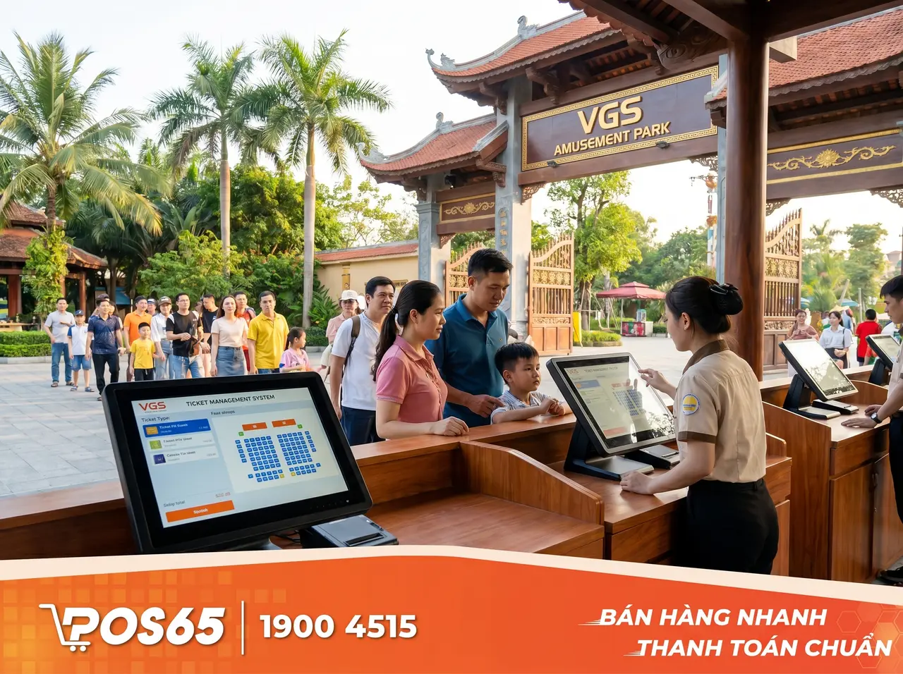 Hệ thống quản lý bán vé khu vui chơi Vgs