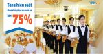 Tăng hiệu suất nhân viên phục vụ quán ăn lên 75%