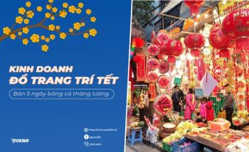 Kinh doanh đồ trang trí Tết - Bán 5 ngày bằng cả tháng lương